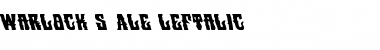 Warlock's Ale Leftalic Font