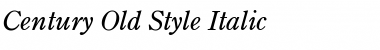 Century-Old-Style Italic Font