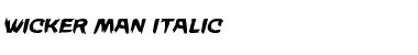 Wicker Man Italic Font