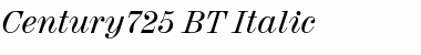 Century725 BT Italic Font