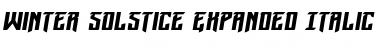 Winter Solstice Expanded Italic Font