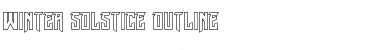 Winter Solstice Outline Font