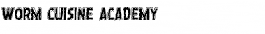 Worm Cuisine Academy Regular Font