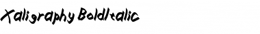 Xaligraphy BoldItalic