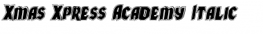 Download Xmas Xpress Academy Italic Font