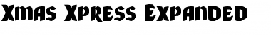 Xmas Xpress Expanded Font