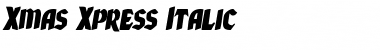 Xmas Xpress Italic Font