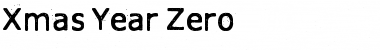 Xmas Year Zero Regular Font