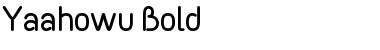 Yaahowu Bold Regular Font