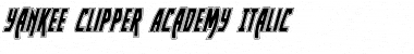 Yankee Clipper Academy Italic Italic Font