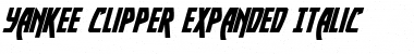 Download Yankee Clipper Expanded Italic Font