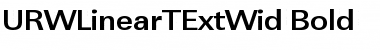 URWLinearTExtWid Bold Font