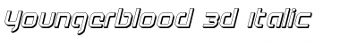 Youngerblood 3D Italic Italic Font