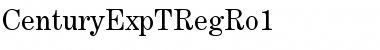 CenturyExpTRegRo1 Regular Font