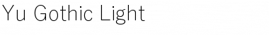 Yu Gothic Light Font