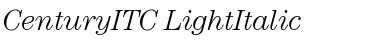 CenturyITC Light Italic Font