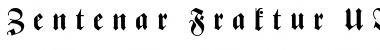 Zentenar Fraktur UNZ1L Bold Italic Font