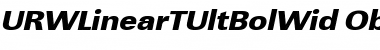 URWLinearTUltBolWid Font