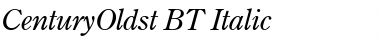 CenturyOldst BT Italic Font