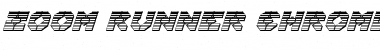 Zoom Runner Chrome Italic Font