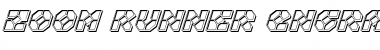 Zoom Runner Engraved Italic Font