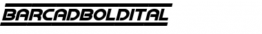 Download Barcade Bold Italic Font