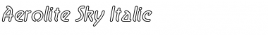 Aerolite Sky Italic Font
