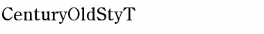 CenturyOldStyT Regular Font