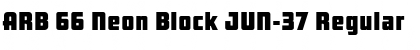 ARB 66 Neon Block JUN-37 Font