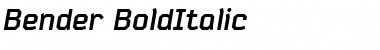 Bender Bold Italic