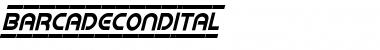 Download Barcade Condensed Italic Font