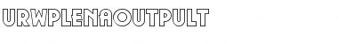 URWPlenaOutPUlt Regular Font