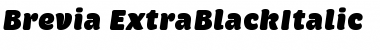 Brevia ExtraBlackItalic Font