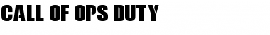 Call Of Ops Duty Font