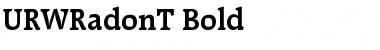 URWRadonT Bold Font