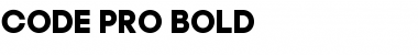 Code Pro Bold Font