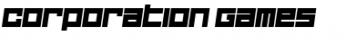 Corporation Games Font