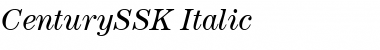 CenturySSK Italic Font