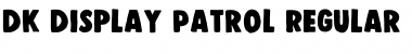 DK Display Patrol Font