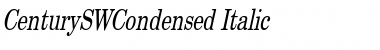 CenturySWCondensed Italic Font