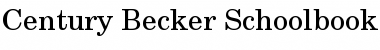 Century Becker Schoolbook Font