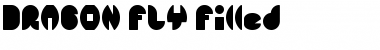 DRAGON FLY-Filled Regular Font