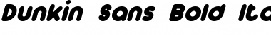 Dunkin Sans Bold Italic Font