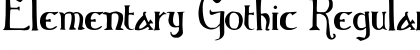 Elementary Gothic Font