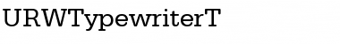 URWTypewriterT Regular Font