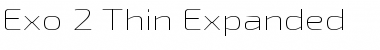 Exo 2 Thin Expanded Font