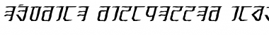 Exodite Distressed Italic Font