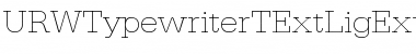 URWTypewriterTExtLigExtWid Regular Font