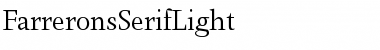 Farrerons Serif Light Regular Font