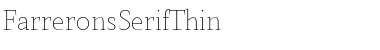 Farrerons Serif Thin Font